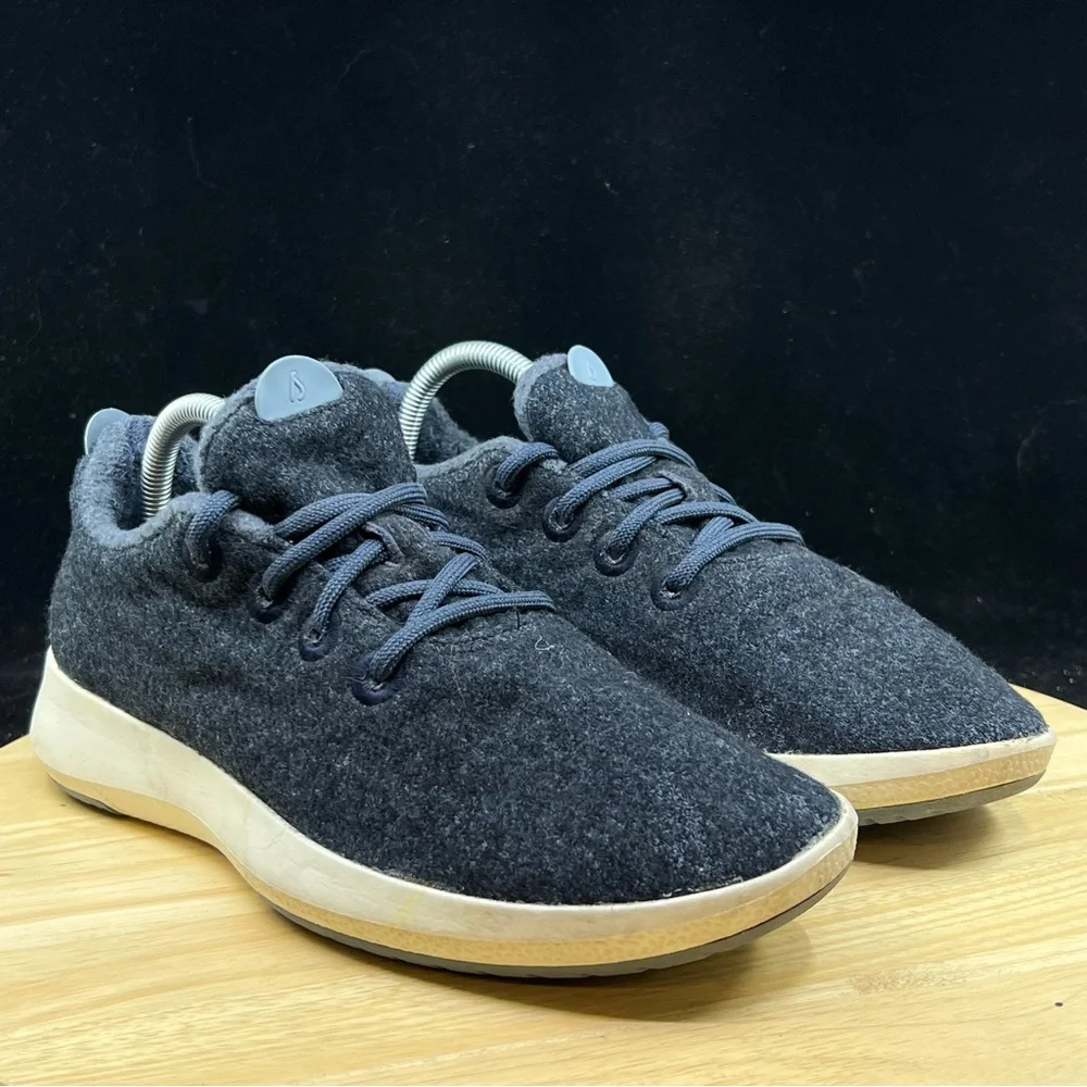Allbirds Mizzle Wool Runner Charcoal Running Shoes Comfort Lace Up Size 10 Wmns